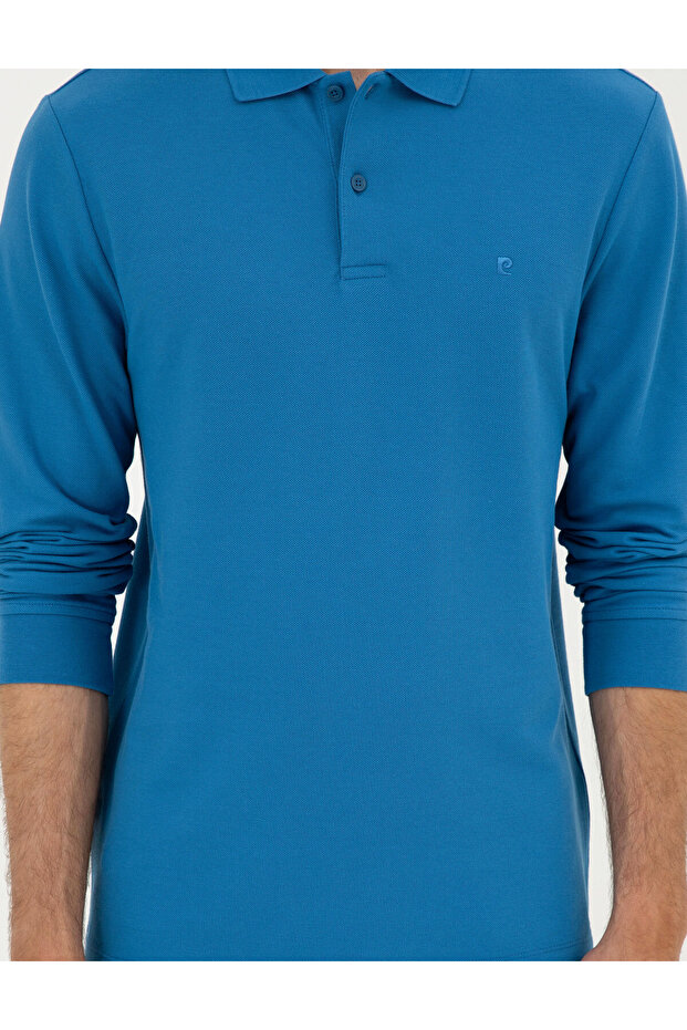 İndigo Slim Fit Basic Sweatshirt 50294438-VR028 - 6