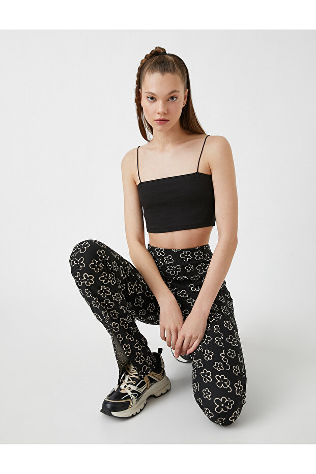 Crop Cut Thin Strap Tank Top