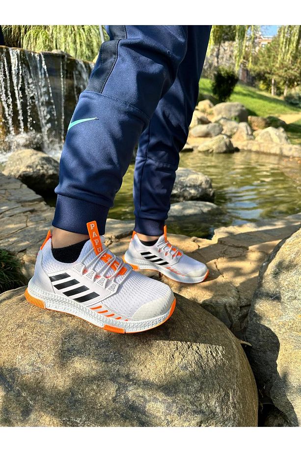 Fileli Yazlık Yürüyüş Ortopedik Rahat Hafif Taban Lastikli Çocuk Spor Ayakkabı Sneaker - 1