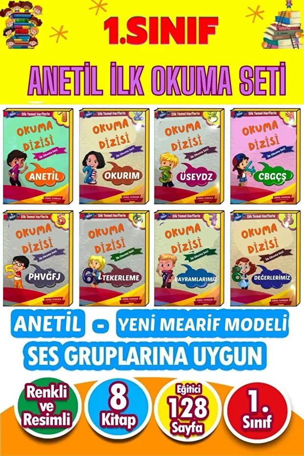 1. Sınıf Anetil Ilk Okuma Seti (8 KİTAP) - 5