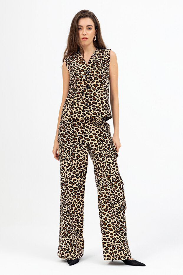 Dina Leopard Pants - 1
