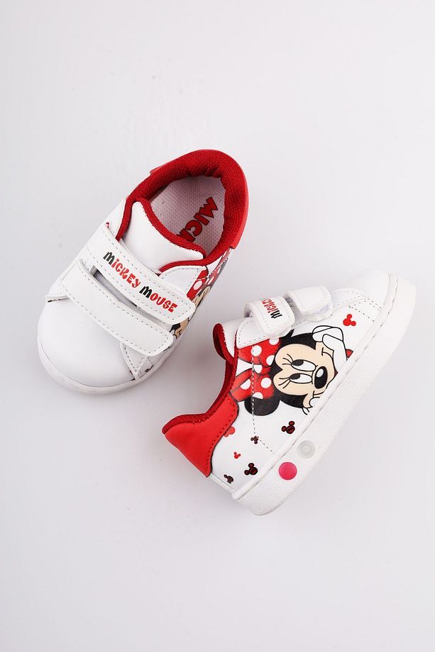 ilk Adım Ayakkabısı Kız Bebek ilk Adım Ayakkabısı Ortopedik ilk Adım Ayakkabısı Işıklı Mickey Mouse - 7