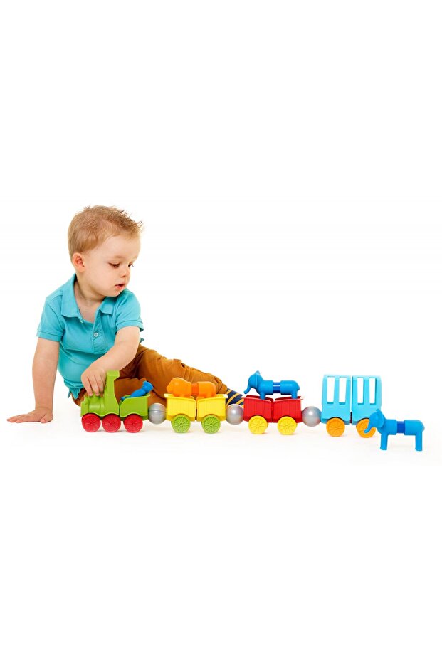 Set de constructie - Set SMARTMAX My First - Animal Train - 7
