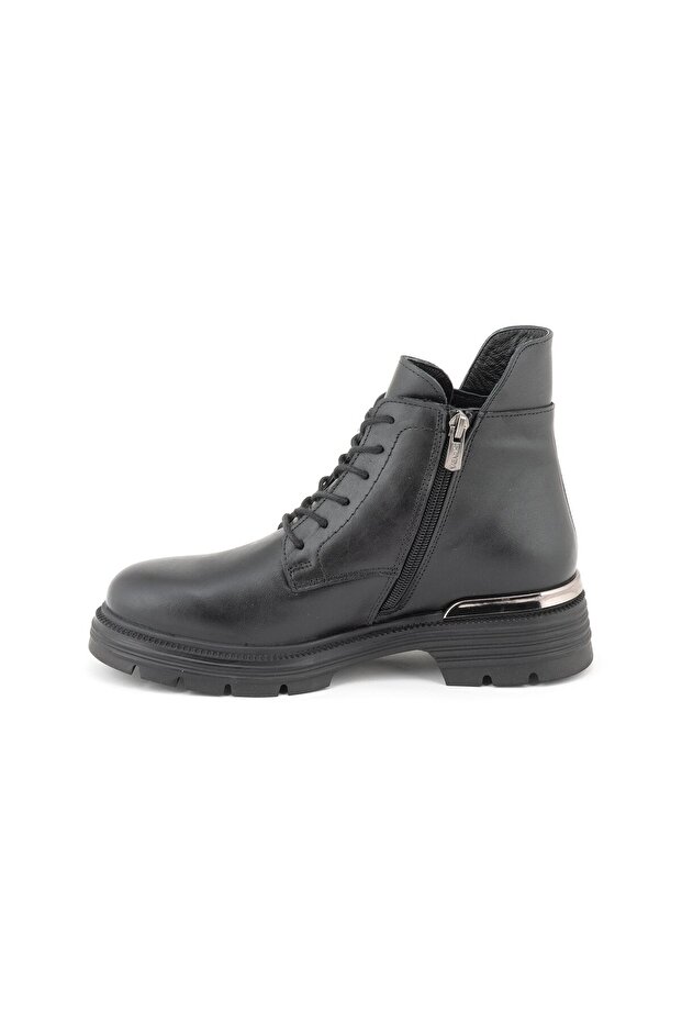 2353510 Siyah Deri Bot - 3