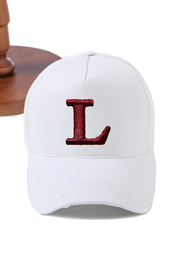 Luxury Gabardine Baseball Cap with Letter L