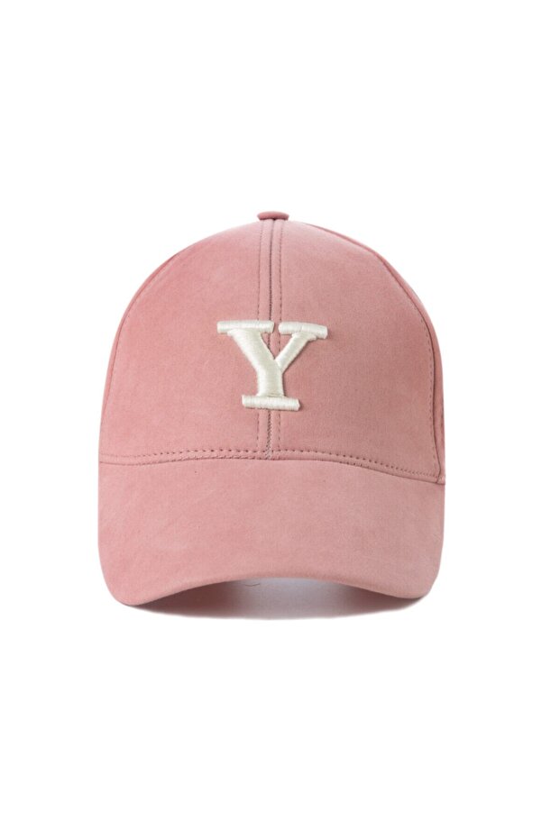 Y Embossed Letter Suede Cap