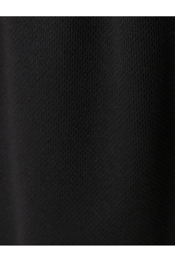 Spor Şort Slogan Baskılı Beli Bağcıklı Cepli - 6