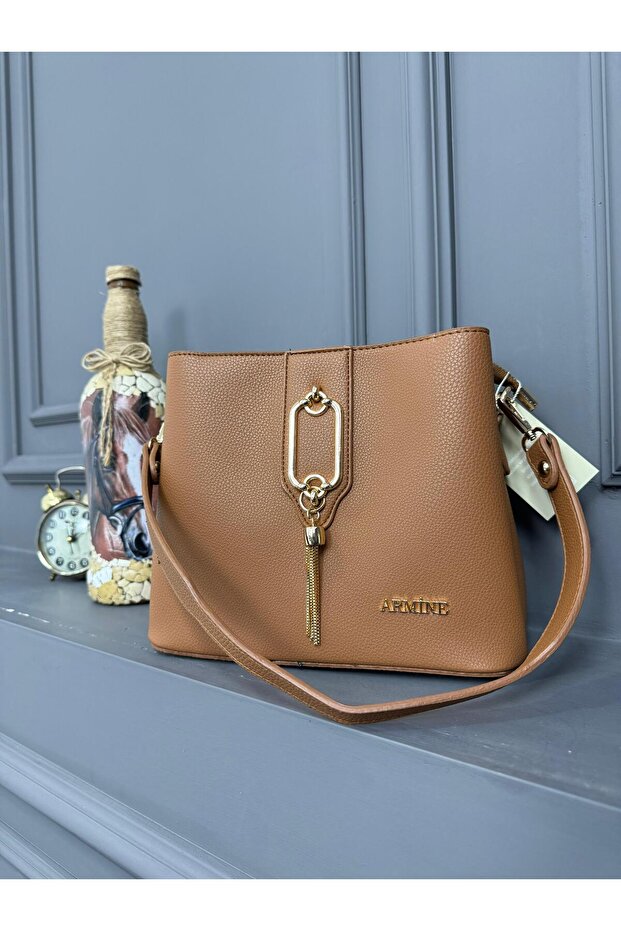 Armi̇ne Women's Shoulder Bag Taba 361
