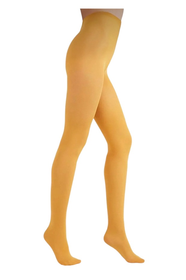 Chiloți mat opac Micro 40 galben muștar șofran - 1