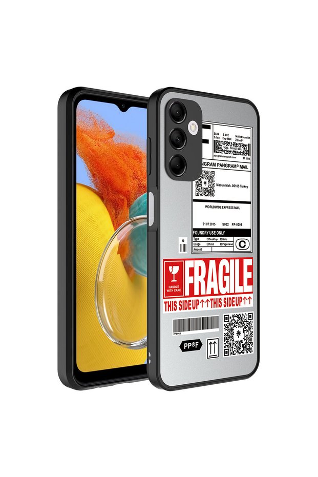 Compatible Case Mirror Cover for Galaxy M14 Case Mirror Patterned Camera Protected Glossy