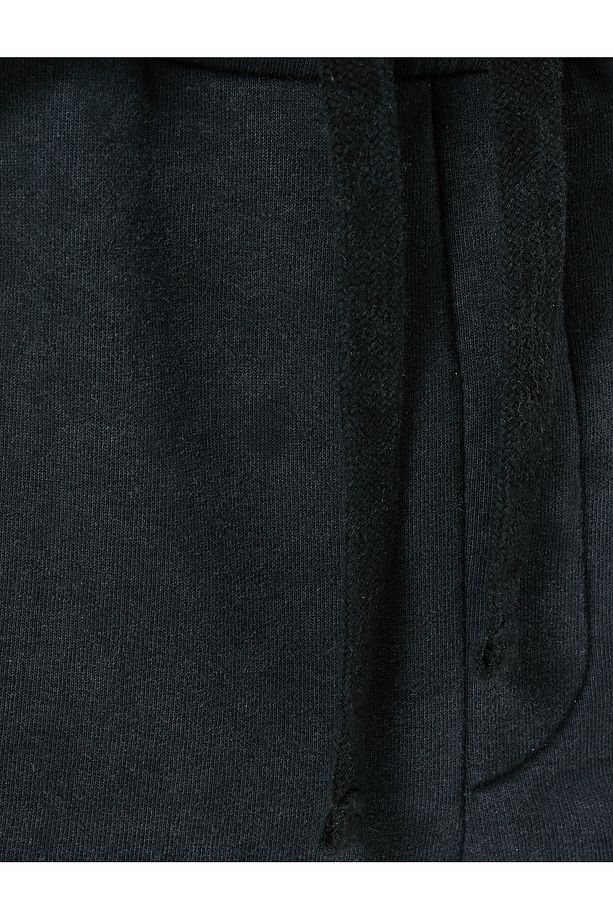 Oversize Şort Bermuda Yıkamalı Beli Bağcıklı Cepli - 6