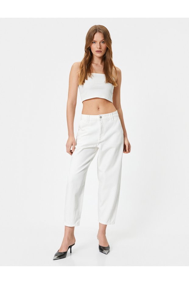 Comfortable Fit High Waist Jeans - Baggy Jeans