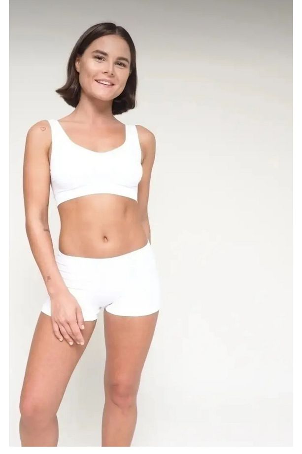 Seamless siyah elbise altı şort boxer - 1