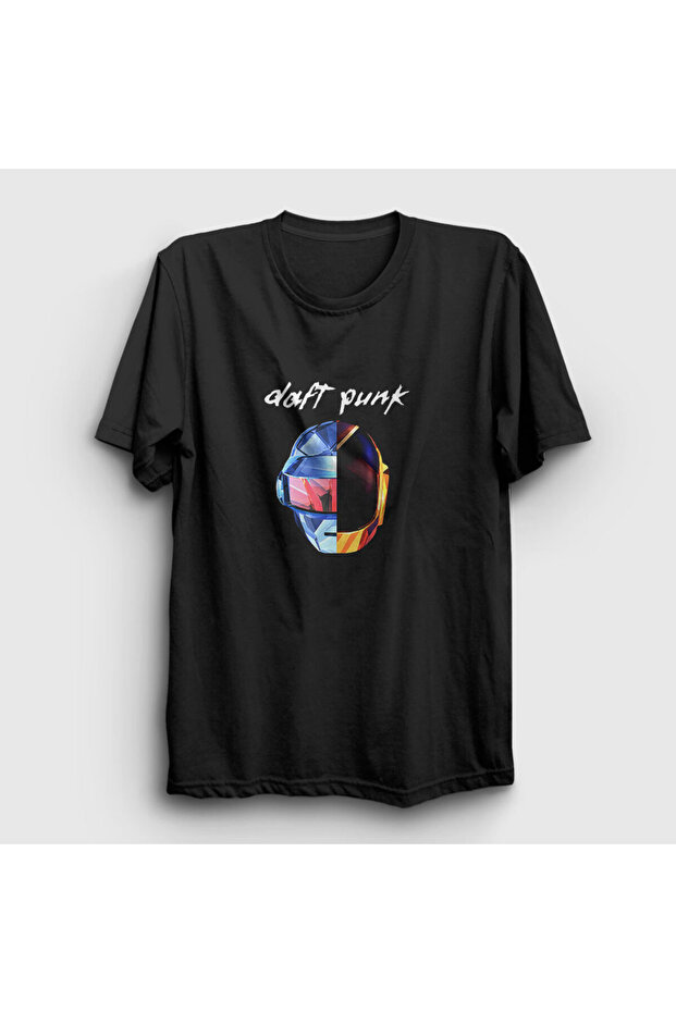 Unisex Black Random Daft Punk T-Shirt 602Zw