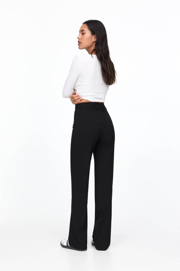 بنطلون أنيق بخصر مرتفع - 4