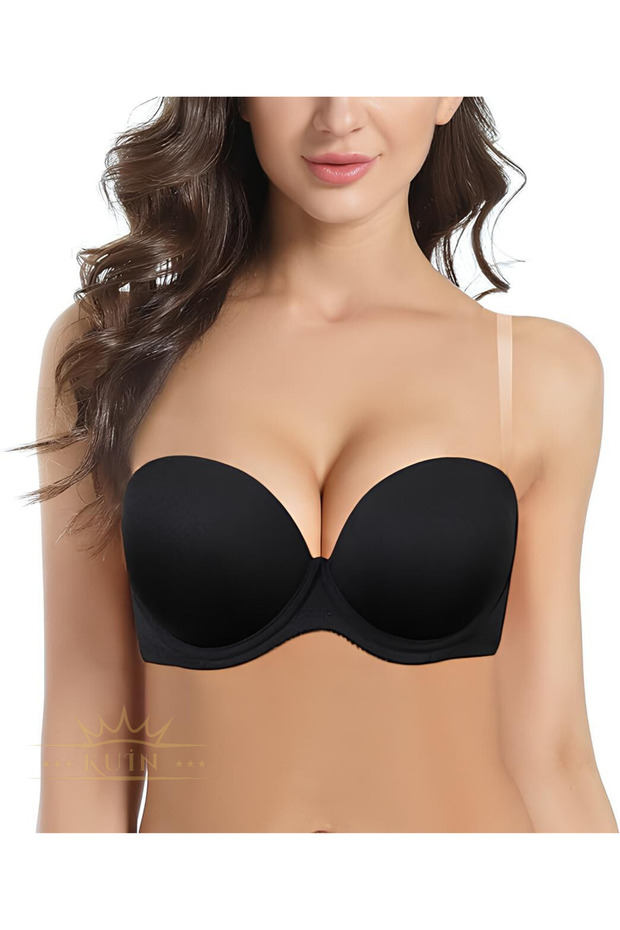 حمالة صدر بأشرطة شفافة (بدون حشوة ودعم) - 5