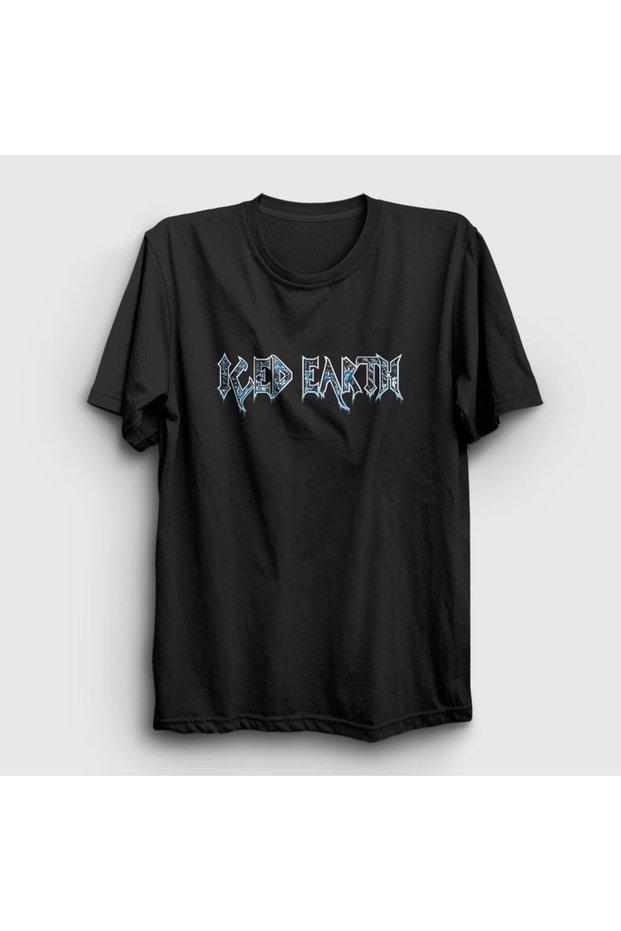 Unisex Black Logo V2 Iced Earth T-Shirt 1505Zw