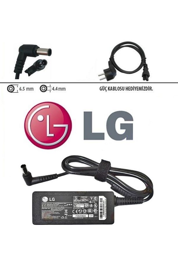 / Lg, Sony 19V 2.1A 40W 6.5mm*4.4mm Notebook + Monitör Adaptörü ADP-65DB (0.84A, 1.3A, 1.7A - 2