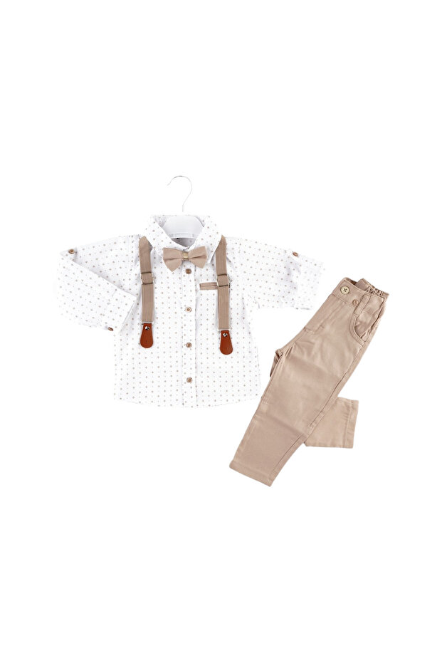 Boy's Seasonal Suit with Bow Tie and Slopet for 5/8 Years Old