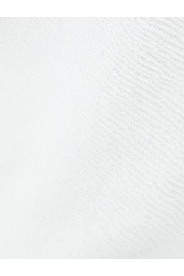 Oversize Sweatshirt Yarım Fermuarlı Dik Yaka Slogan Nakışlı - 6