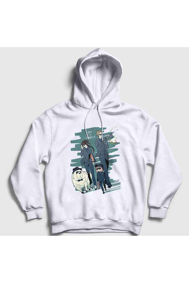 Unisex White All Anime Spy X Family Hooded Sweatshirt316911tt