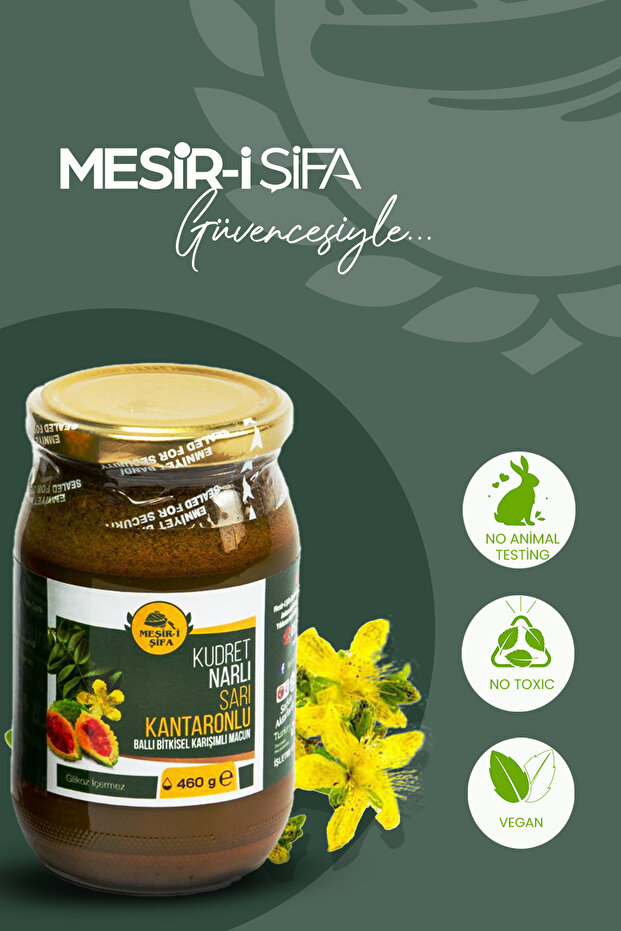 Kudret Narlı Sarı Kantaronlu Bitkisel Macun 460 g - 3