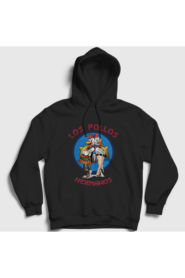 Unisex Black Los Pollos Hermanos Breaking Bad Hooded Sweatshirt406799tt