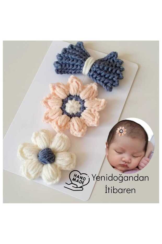 Newborn Baby Buckle 3-Piece Clip Baby Hairless Baby Buckles