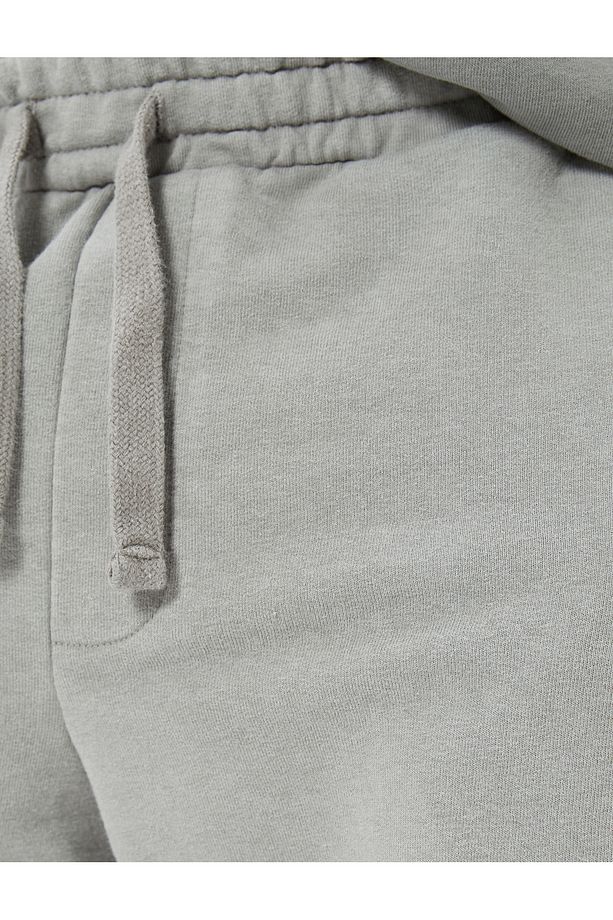 Oversize Şort Bermuda Yıkamalı Beli Bağcıklı Cepli - 6