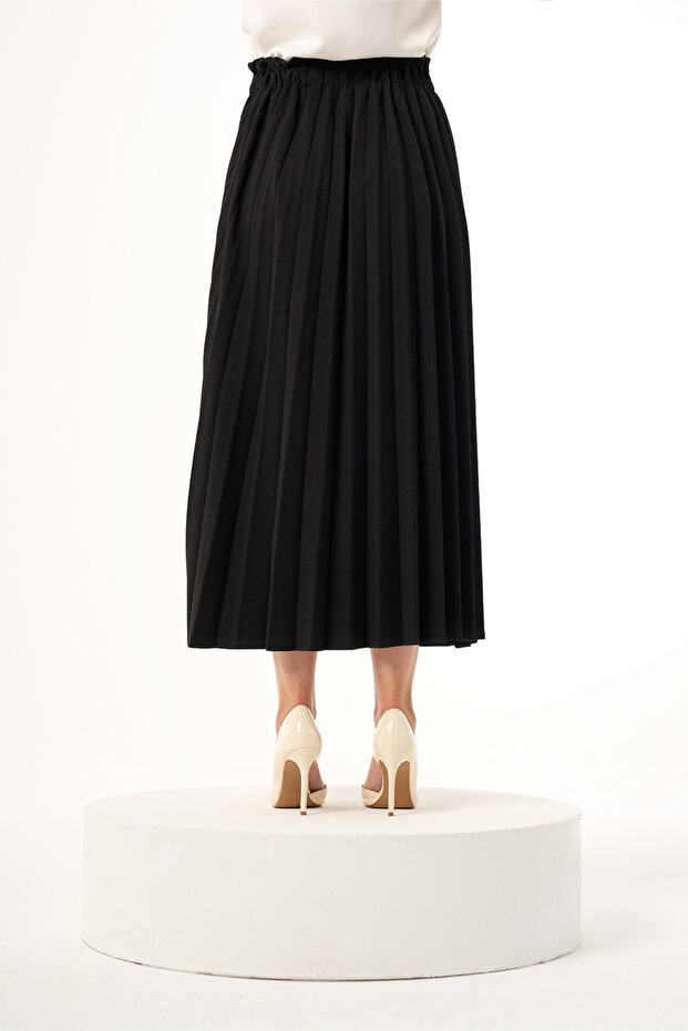 Bsc Pliseli Siyah Etek - 4