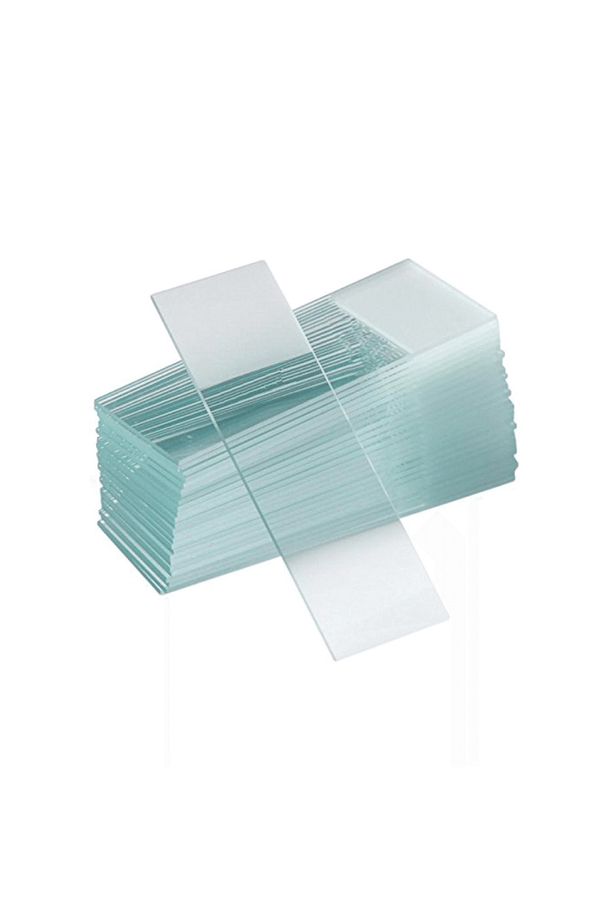 Mikroskop Lamı Tek Tarafı 1/3 Rodajlı Lam Microscope Slides 50'li kutu X 2 (100 ADET) - 1