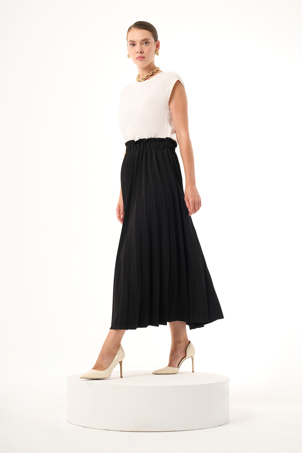 Bsc Pliseli Siyah Etek - 2