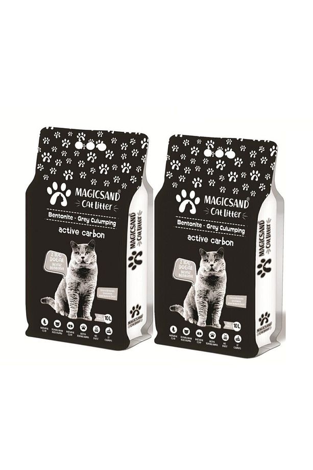 Aktif Karbon Kedi Kumu 10lt X 2 Adet - 1