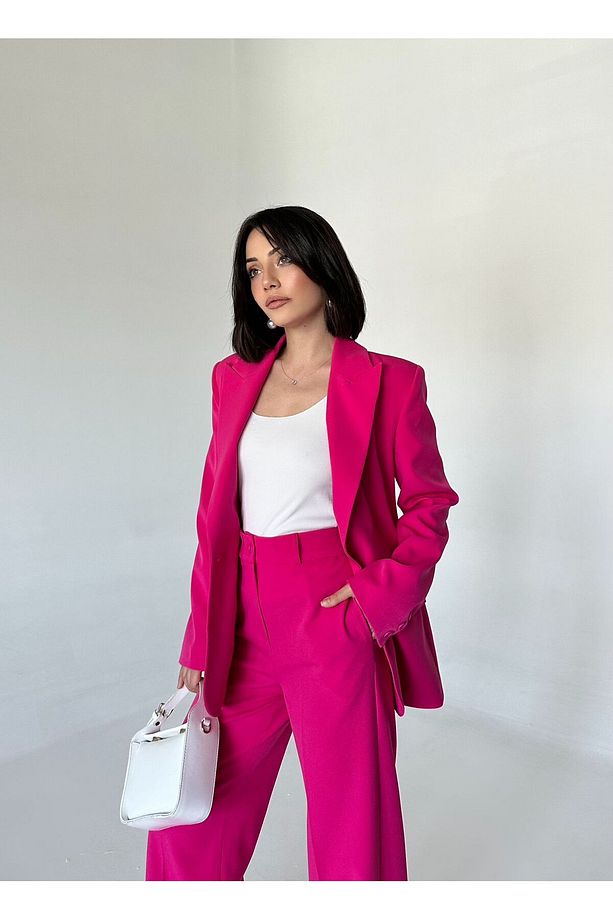 Blazer Takım Elbise Tek Düğme Ceket Pantolon - 1