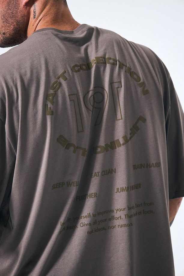 “1991” Arka Ve Ön Kabartma Baskılı Oversize - 4