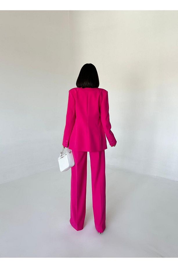 Blazer Takım Elbise Tek Düğme Ceket Pantolon - 7