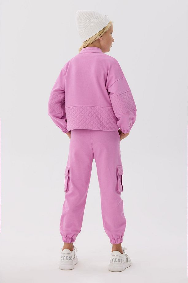 BG Store Kız Çocuk Pembe Eşofman Üstü - 4