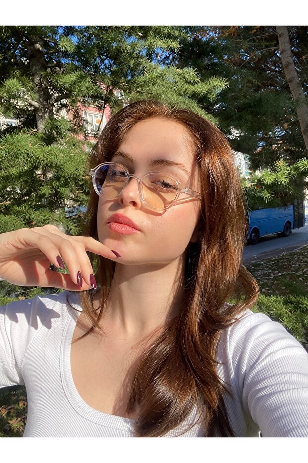 نظارات شاشة كمبيوتر بيضاوية مع فلتر الضوء الأزرق - 5