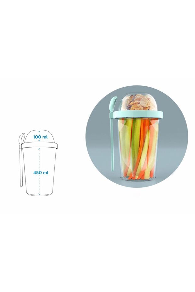 CAPSULE MOR BPA İÇERMEZ 550 ML YEMEK TAŞIMA KABI - 2
