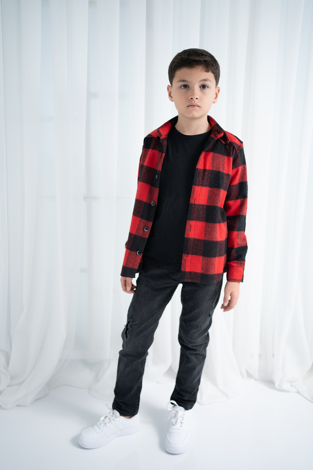 Çocuk Oduncu Gömlek - 4