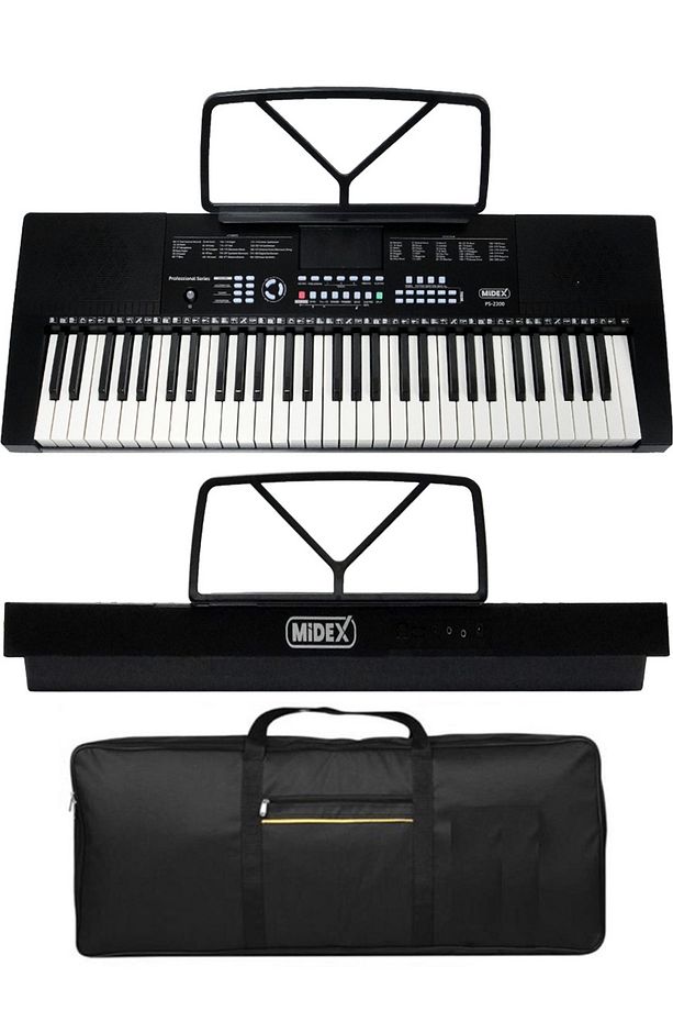 PS-2300BK 61 Tuşlu Org Seti Siyah Kaliteli Başlangıç İçin Uygun - 2