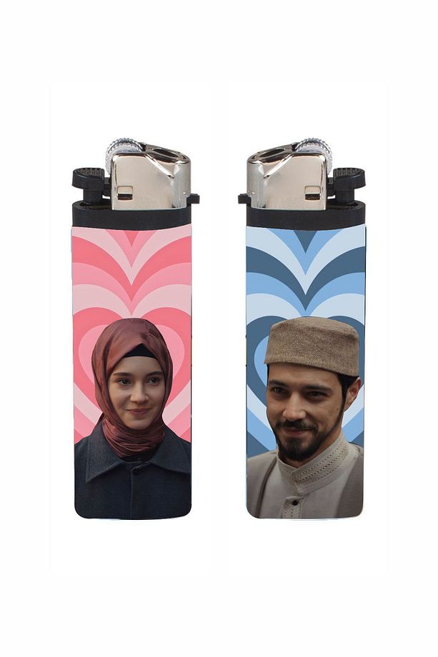 2'li Kalpli Zeynep & Cüneyd Baskılı Klasik Çakmak - 1