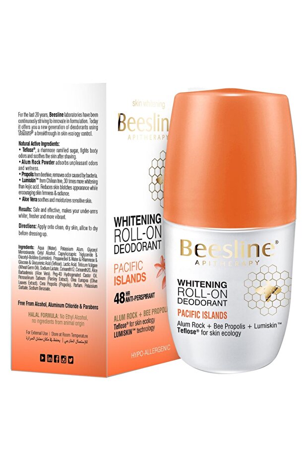 Whitening Pacific Islands 72 Hours Anti Perspirant Deodorant, 50 ml