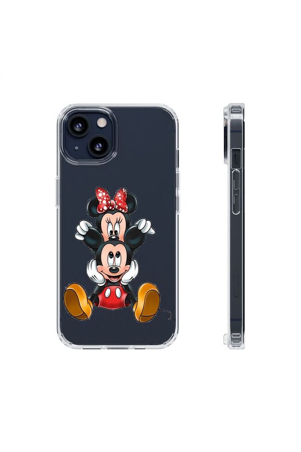 حافظة هاتف آيفون 13 شفافة مطبوعة حافظة هاتف متينة بنمط - 1