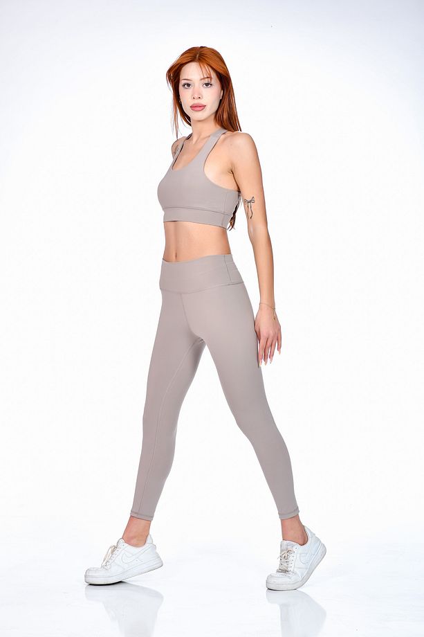 SPORCU GYM FİTNESS YOGA PLATES  YÜKSEK BEL  TAYT  TEK ALT - 3