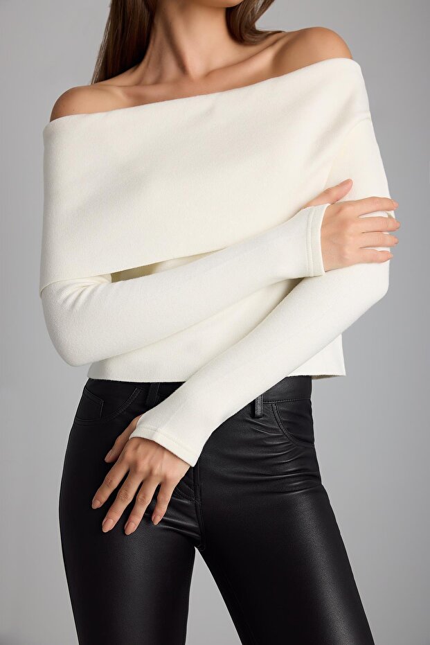 Bardot Yaka Triko Kazak - 5