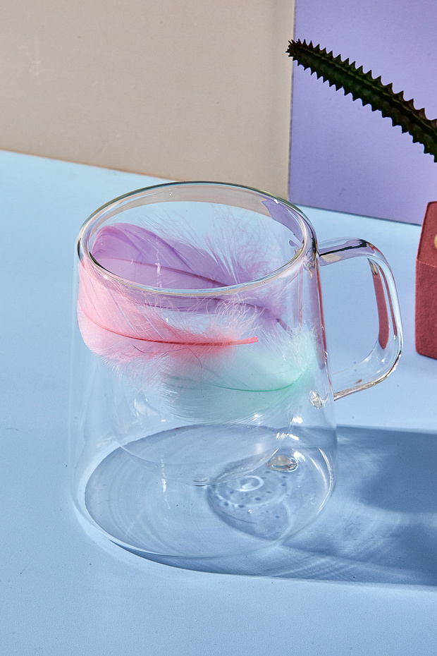 Double Feather 250 ml Cidarlı Kupa - 2