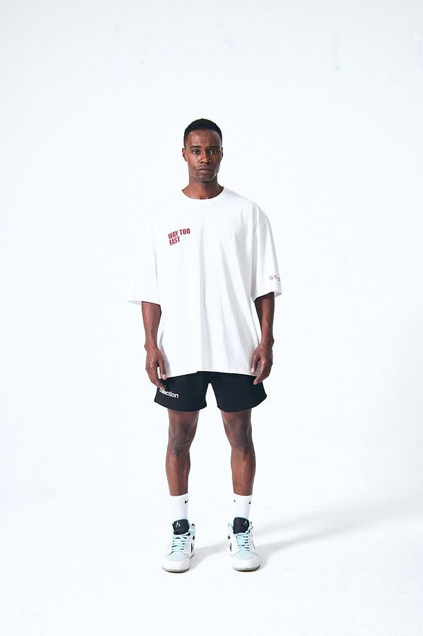 “Way Too Fast” Arka Ve Ön Kabartma Baskılı Oversize - 7