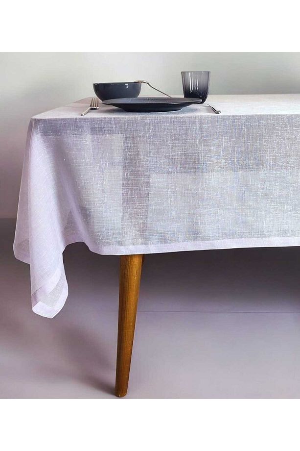 Lila Renk Ince Polyester Tül Dertsiz Masa Örtüsü(LM) - 1