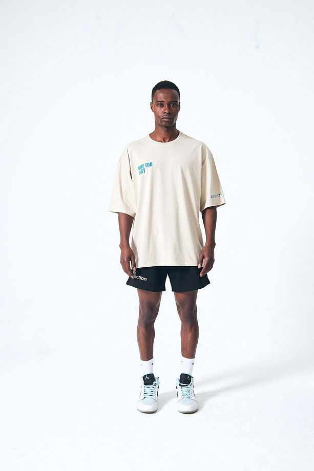 “Way Too Fast” Arka Ve Ön Kabartma Baskılı Oversize - 2